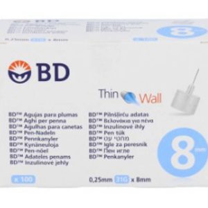 AGUJA PARA PLUMAS ESTERIL BD 31 G (0.25 MM X 8 M)