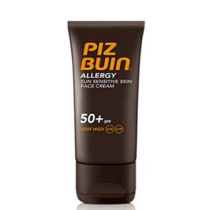 PIZ BUIN ALLERGY CREMA FACIAL PIEL SENSIBLE AL SOL SPF 50+ PROTECCION MUY ALTA 1 ENVASE 50 ml