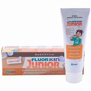 FLUOR KIN PASTA JUNIOR 1 TUBO 75 ml SABOR COLA