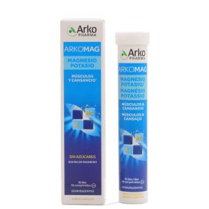 ARKOMAG MAGNESIO + POTASIO 18 COMPRIMIDOS EFERVESCENTES SABOR NARANJA