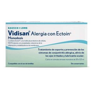 VIDISAN ALERGIA CON ECTOIN COLIRIO MONODOSIS 20