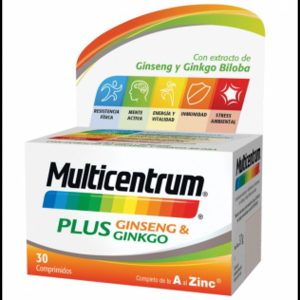 MULTICENTRUM PLUS GINSENG Y GINKGO 30 COMP