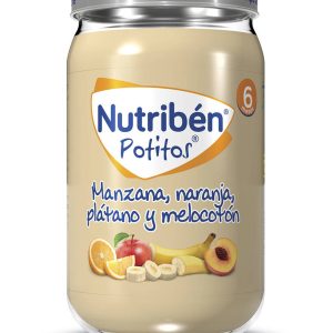 NUTRIBEN MANZANA NARANJA PLATANO Y MELOCOTON POT