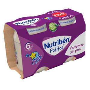 NUTRIBEN CENA VERDURITAS CON PAVO POTITO 2 X 190