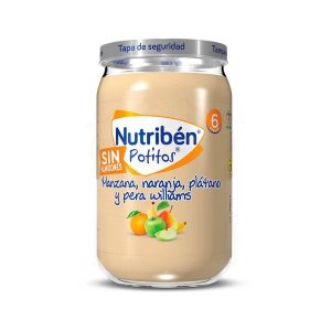 NUTRIBEN POTITOS MANZANA, NARANJA, PLATANO Y PERA WILLIANS 1 ENVASE 235 g