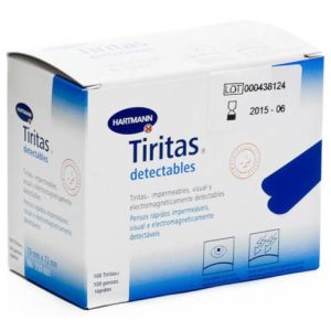 TIRITAS DETECTABLES APOSITO ADHESIVO 19 X 72 MM
