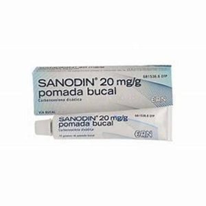 SANODIN HYALU 20 MG/G POMADA BUCAL 15 G