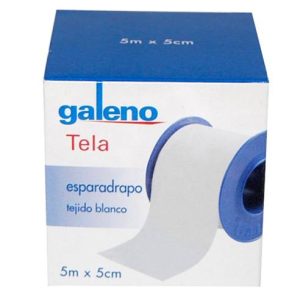 ESPARADRAPO GALENO TELA BLANCO 5X5CM.