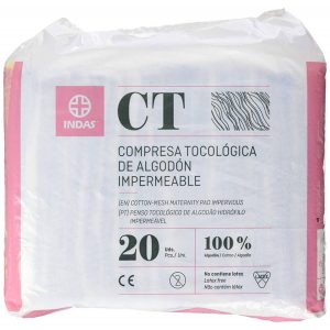 COMPRESAS INDAS DE ALGODON 20 U.I.