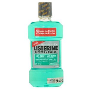 LISTERINE DIENTES Y ENCIAS MENTA 500 ML.