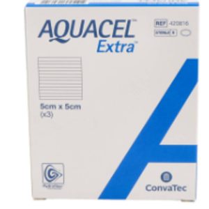 AQUACEL EXTRA APOSITO ESTERIL HIDROCOLOIDE 5 X 5